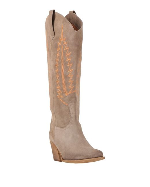 Divine Follie Brown Boot Leather