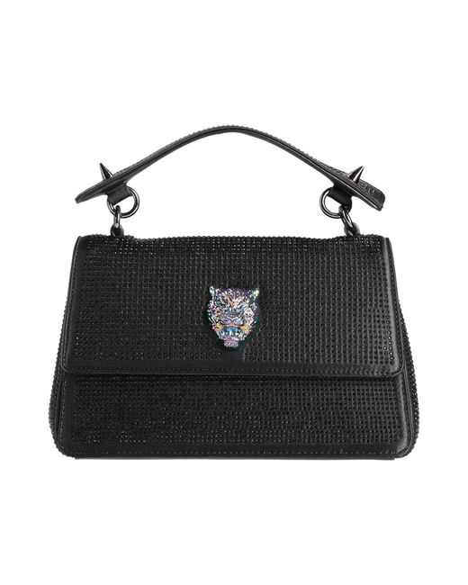Philipp Plein Black Handbag Textile Fibers