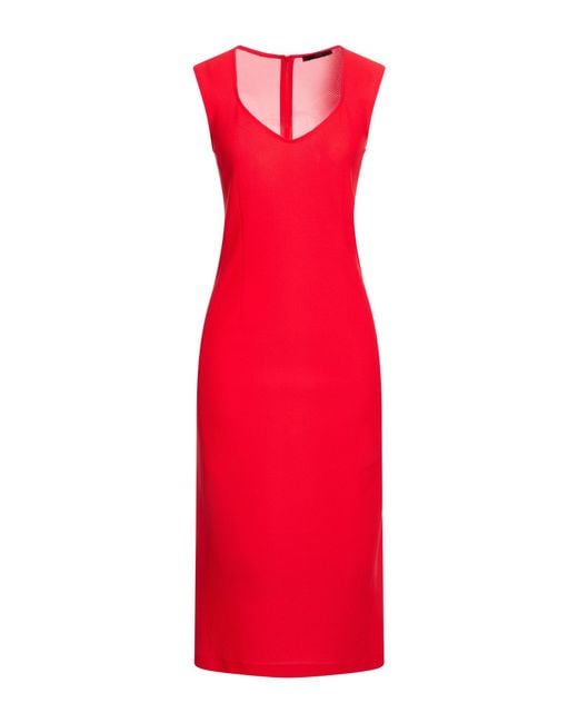 SEVENTY VENEZIA Red Midi Dresses
