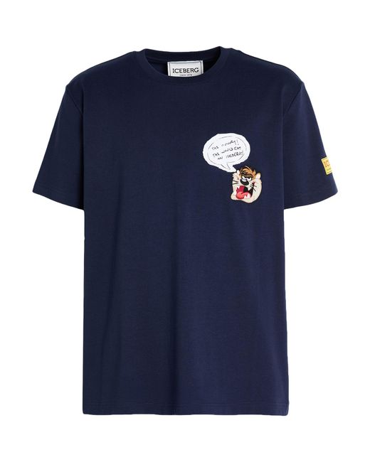 Iceberg Blue T-Shirt Jersey Midnight T-Shirt Cotton for men