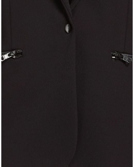 Veronica Beard Black Blazer Nylon, Elastane