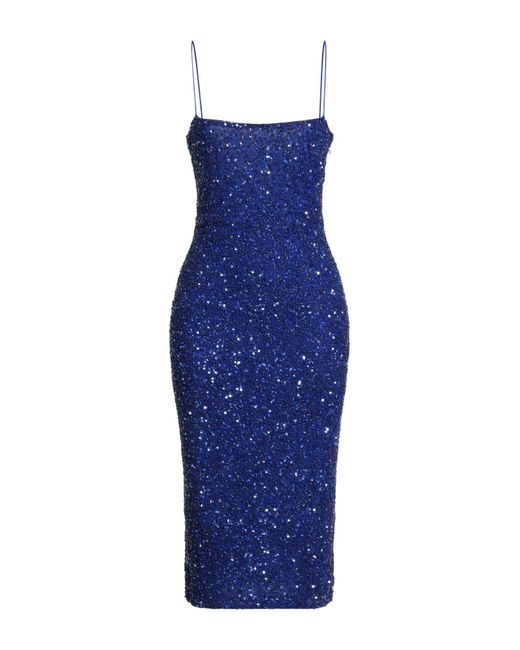 retroféte Blue Midi Dress Nylon