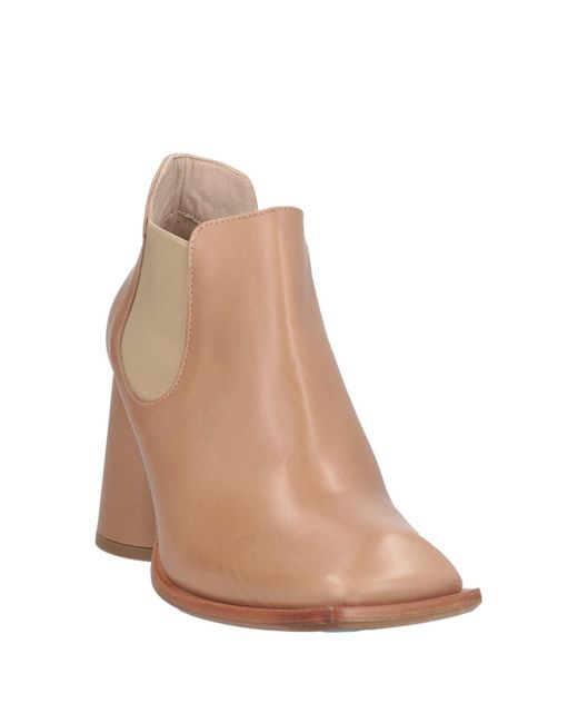 Malloni Brown Ankle Boots Leather