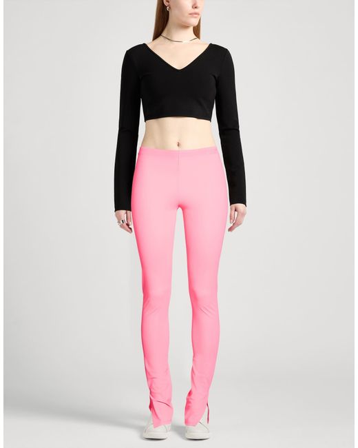 Patrizia Pepe Pink Fuchsia Pants Polyester, Elastane