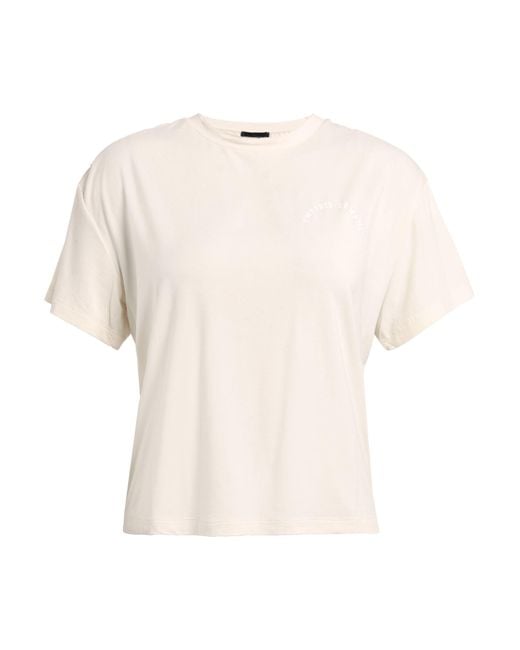 Emporio Armani White Ivory T-Shirt Viscose, Elastane