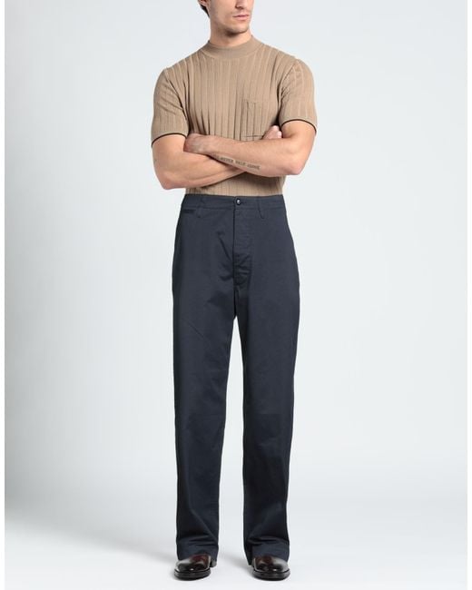 Nigel Cabourn Blue Pants Cotton for men