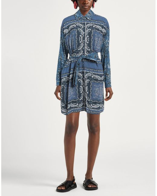 Liu Jo Blue Mini Dress Viscose