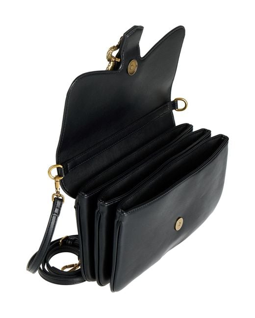 Just Cavalli Black Handbag Polyester, Polyurethane Resin