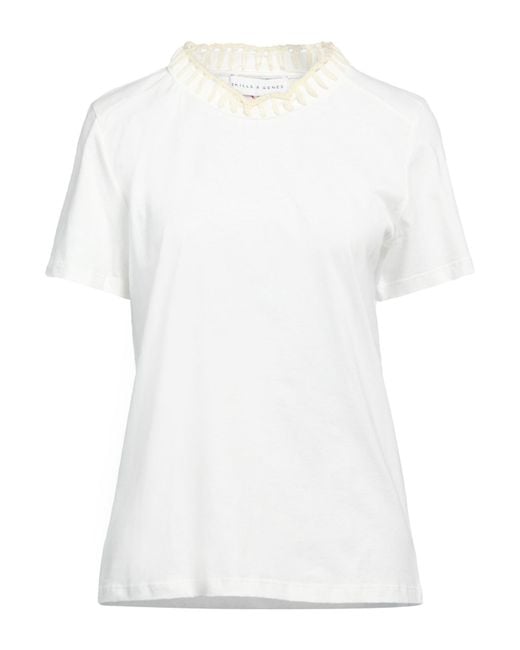 SKILLS & GENES White T-Shirt Cotton