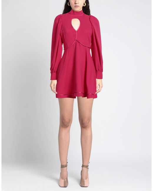 SIMONA CORSELLINI Pink Mini Dress