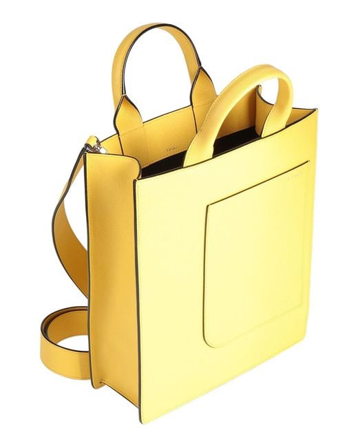 Valextra Yellow Handbag