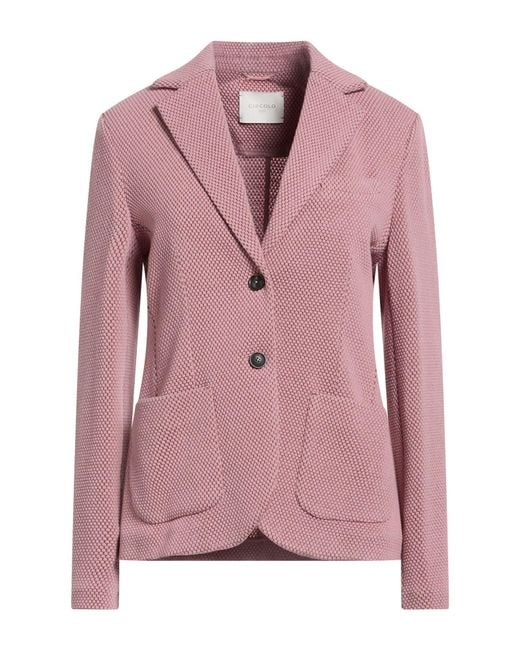 Circolo 1901 Pink Blazer Virgin Wool, Polyamide, Elastane