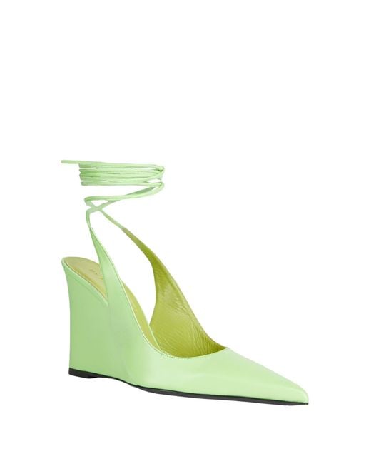By Far Green Pumps Leather