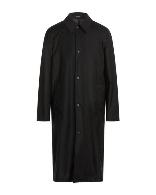 Emporio Armani Black Overcoats & Trench Coats for men