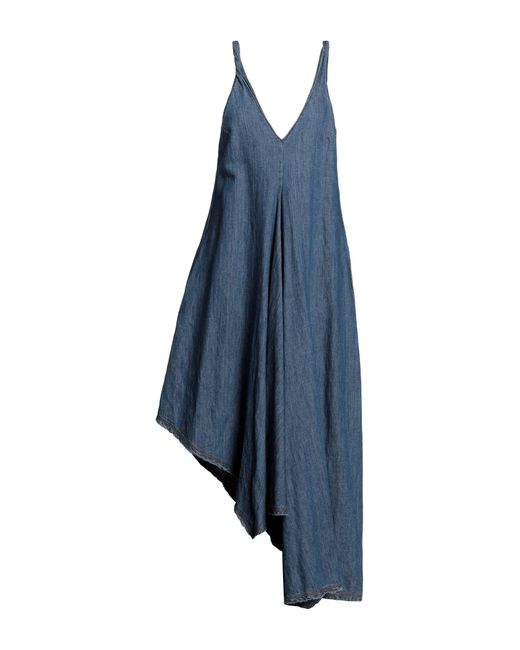 Malloni Blue Midi Dress
