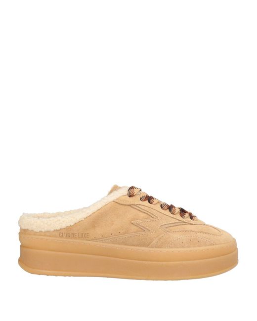 Moaconcept Women's Natural Camel Sneakers Leather