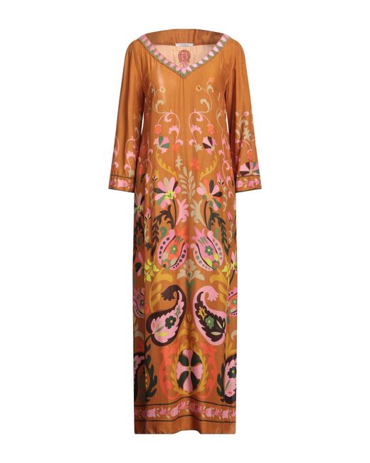Vestido Largo Maliparmi de color Orange