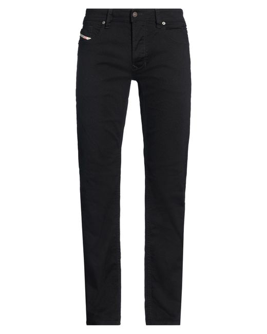 DIESEL Black Jeans Cotton, Elastane for men