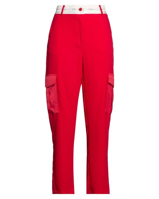 Blugirl Blumarine Red Pants Polyester
