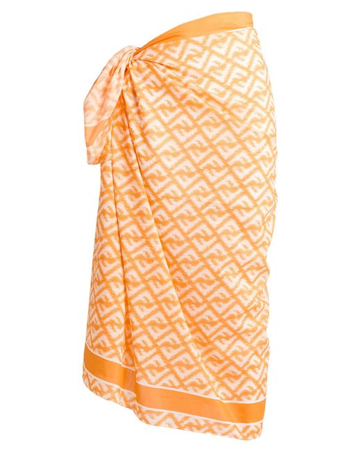 Fendi Orange Sarong