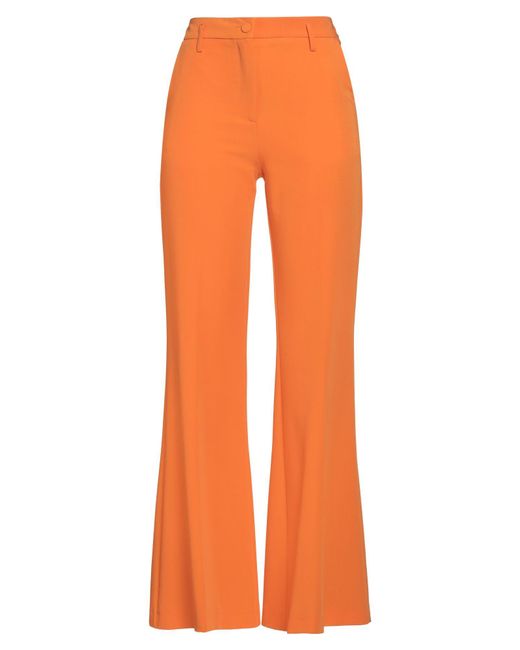 Suoli Orange Pants Polyester, Viscose, Elastane
