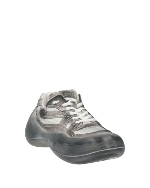 J.W. Anderson Gray Sneakers Calfskin, Nylon for men