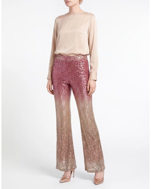 Shirtaporter Pink Pants Polyester