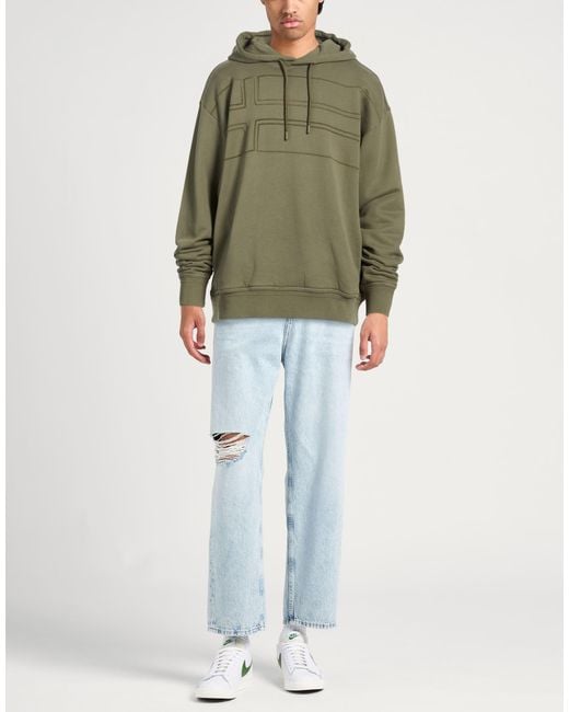 Napapijri Green Sweatshirt Cotton for men