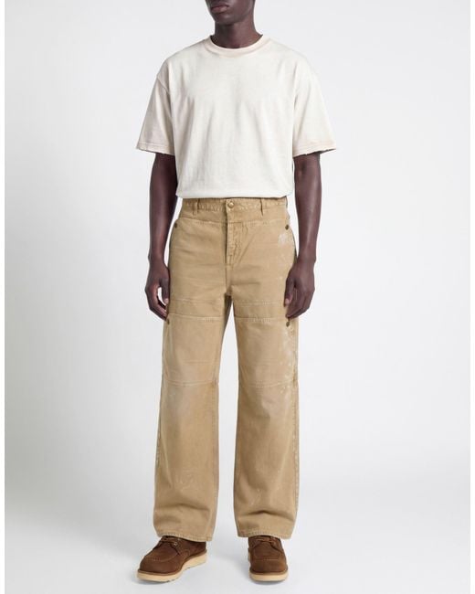 Guess Natural Sand Pants Cotton for men