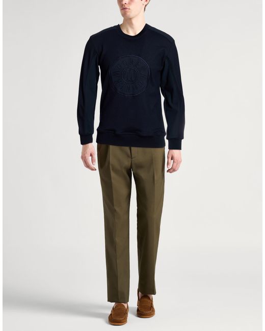 Moorer Blue Sweatshirt Virgin Wool for men
