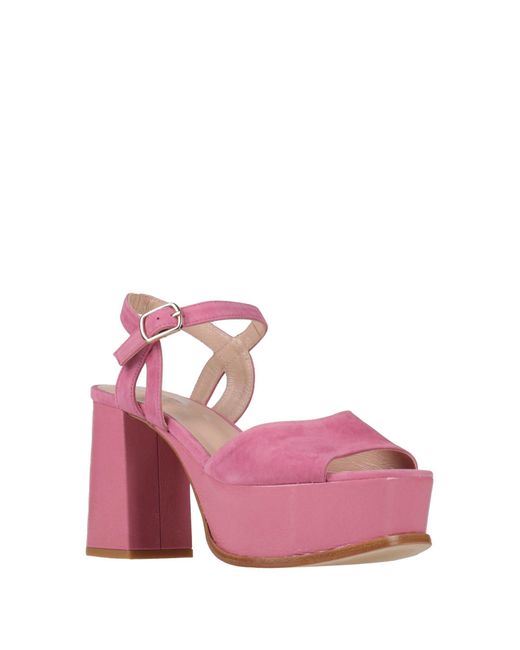 Zinda Pink Fuchsia Sandals Leather