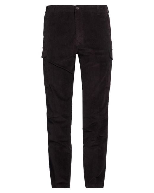 Dockers Black Pants Cotton, Elastane for men