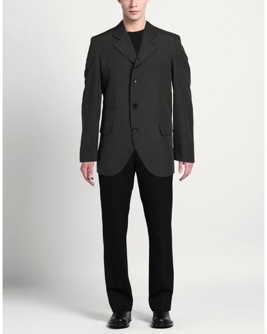 Comme des Garçons Black Charcoal Blazer Polyester for men