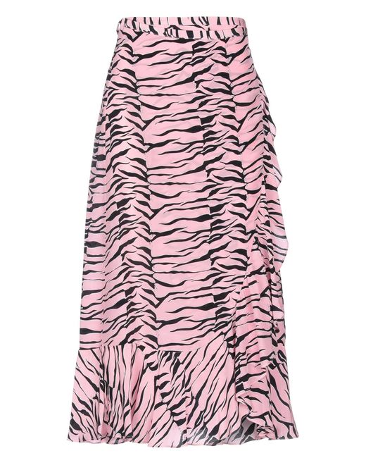Rixo Red Midi Skirt