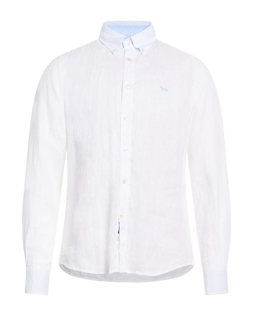 Harmont & Blaine White Shirt Linen for men