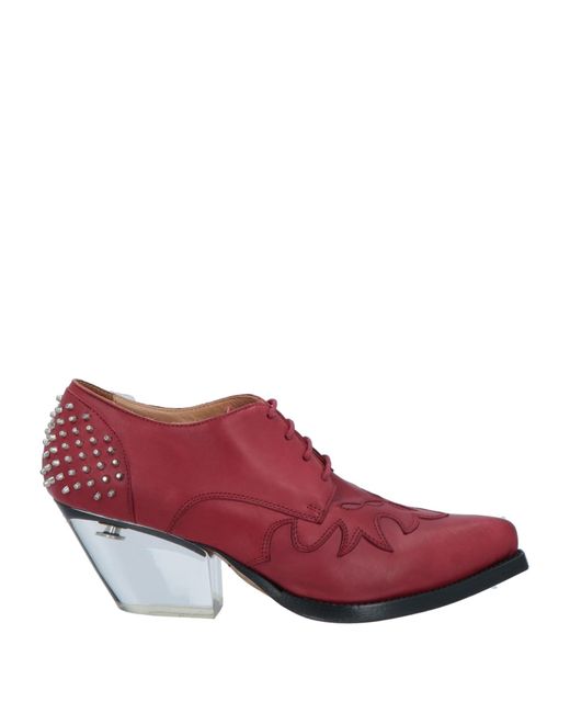 Buttero Red Lace-up Shoes