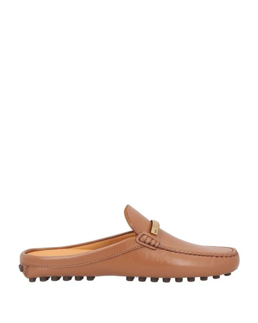 Tod's Brown Mules & Clogs Calfskin