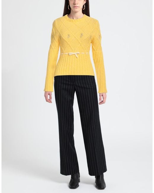 Cormio Yellow Sweater Wool, Cotton, Recycled Polyamide, Polyamide