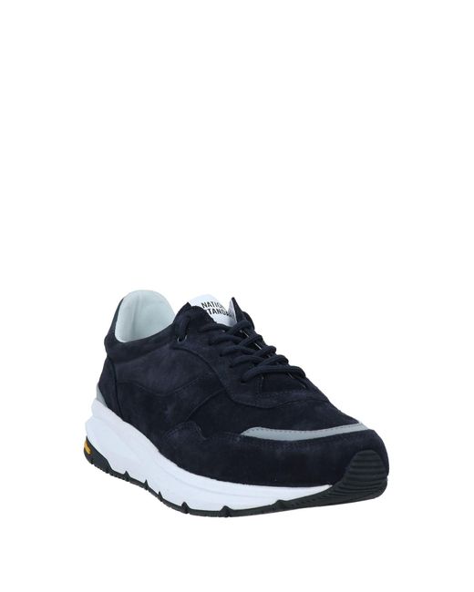 National Standard Blue Midnight Sneakers Leather, Textile Fibers for men