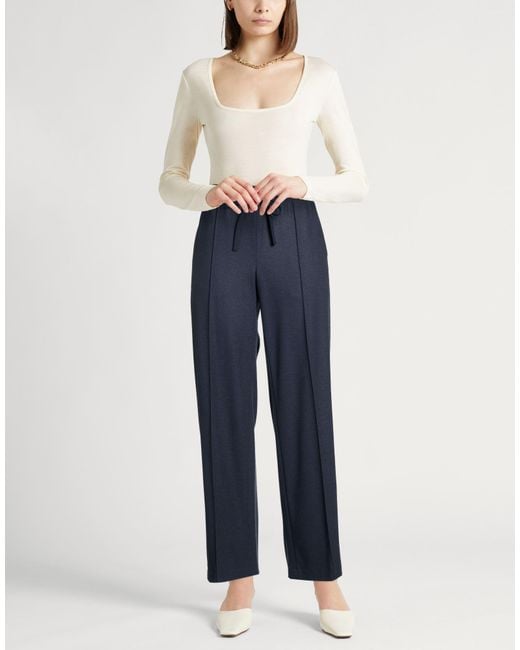 Vince Blue Pants Wool, Nylon