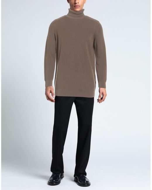 FILIPPO DE LAURENTIIS Brown Turtleneck for men