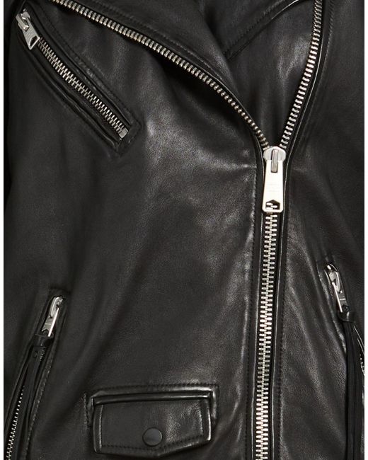 AllSaints Black Jacket Sheepskin