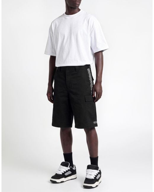 MSGM Black Shorts & Bermuda Shorts for men