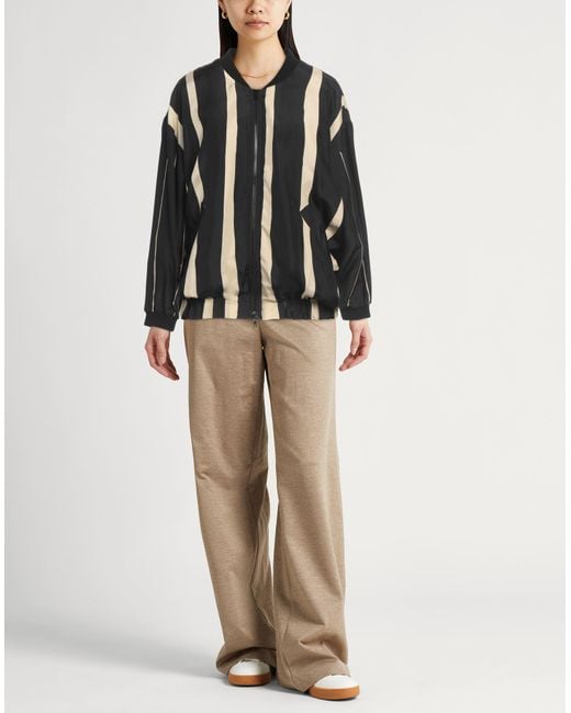 Alysi Black Jacket Silk, Cotton, Polyamide