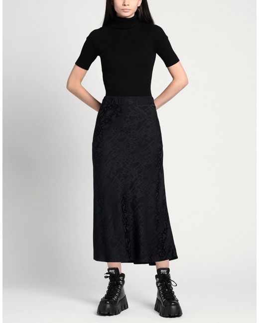 Elisabetta Franchi Blue Midi Skirt Acetate, Viscose