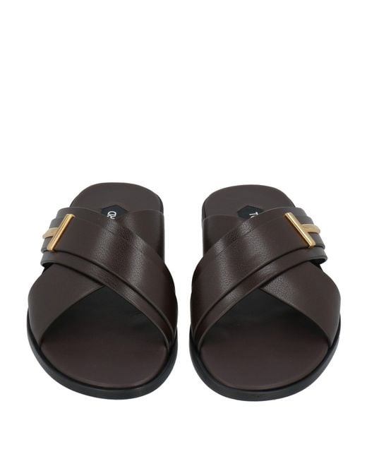 Tom Ford Black Sandals Leather for men
