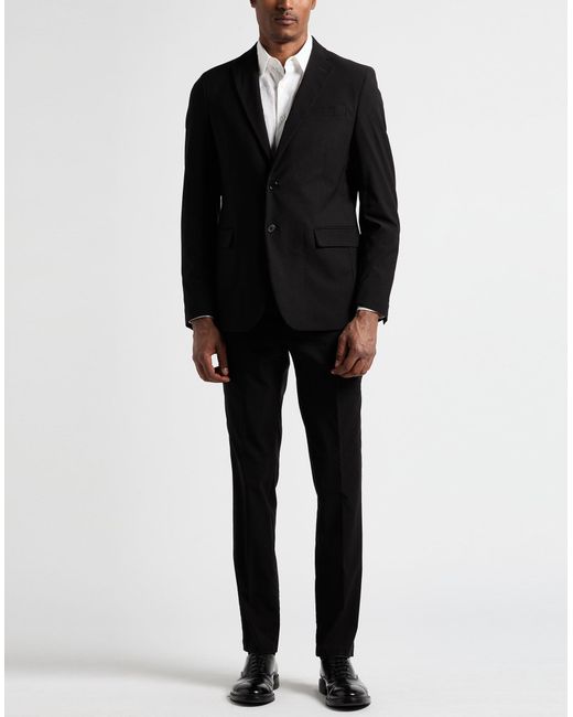 MARCIANO BY GUESS Black Suit Viscose, Polyester for men