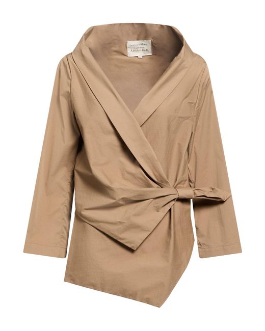 ALESSIA SANTI Natural Blazer Cotton, Polyamide, Elastane