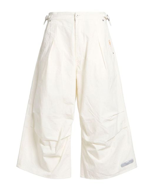 PDF White Ivory Pants Cotton, Polyamide for men