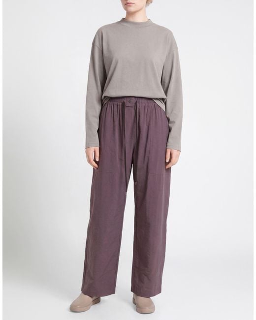 Studio Nicholson Purple Dark Pants Modal, Polyester